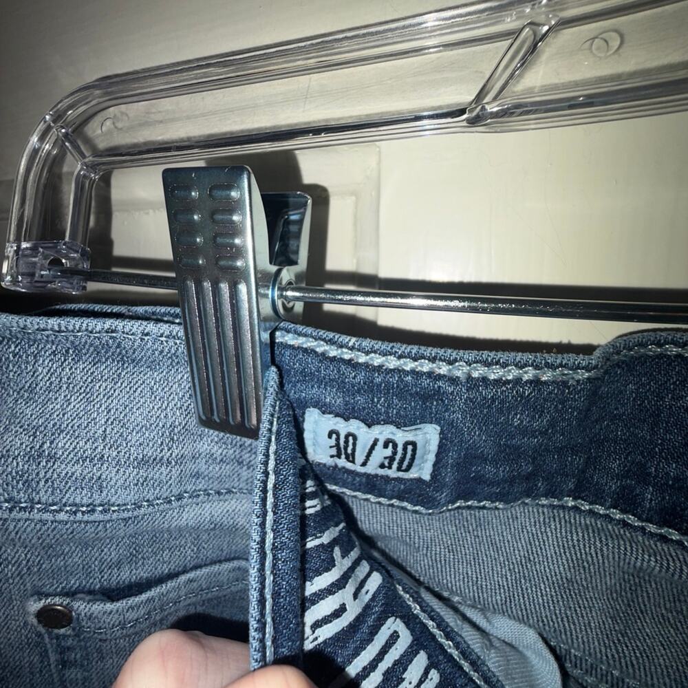 Flag & Anthem Men's 30/30 Blue Straight Leg Denim Jeans - Picture 3 of 7